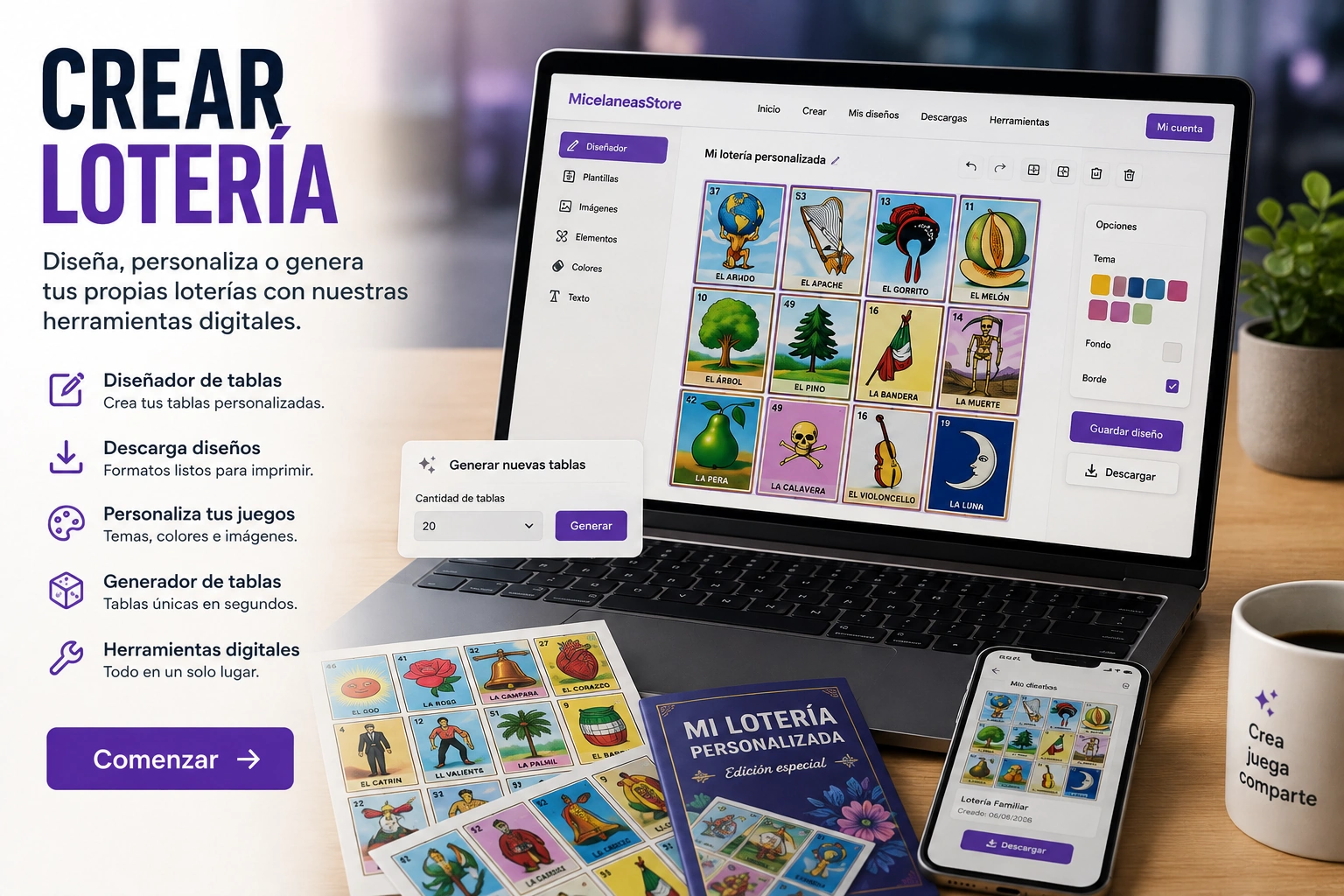Crear lotería
